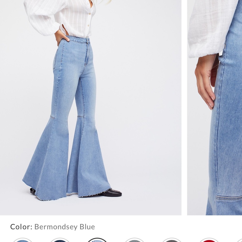 NWT Free People Just Float On Flare Jeans Size 27